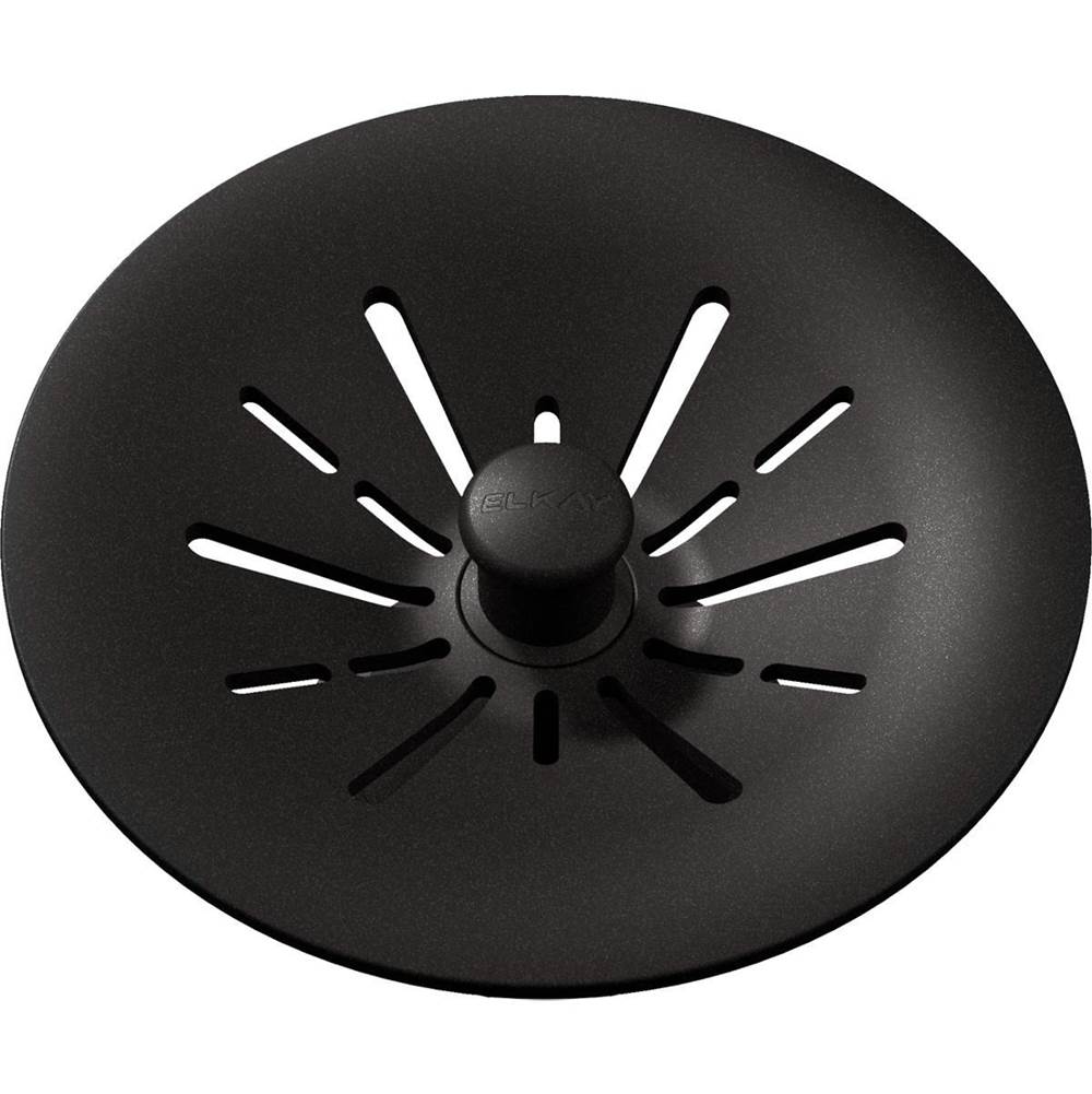 Elkay - Quartz Perfect Drain Basket Strainer Only - Black - Black