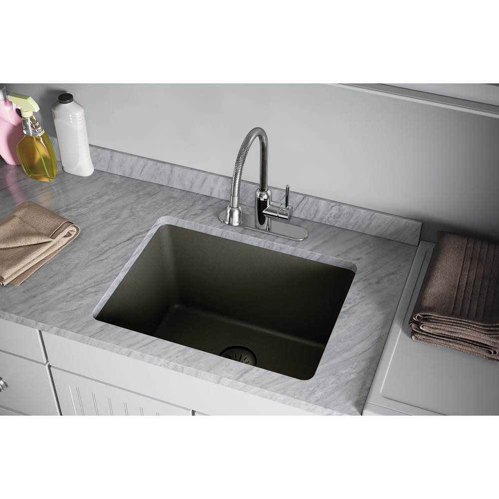 Quartz Perfect Drain Basket Strainer Only - Black