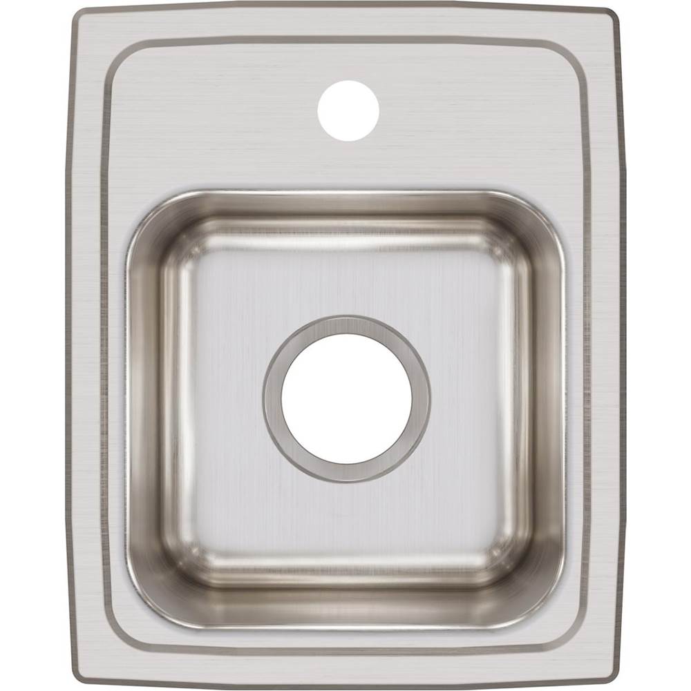 18 Gauge Stainless Steel 13'' x 16'' x 7.625'' Single Bowl Drop-in Kitchen Sink