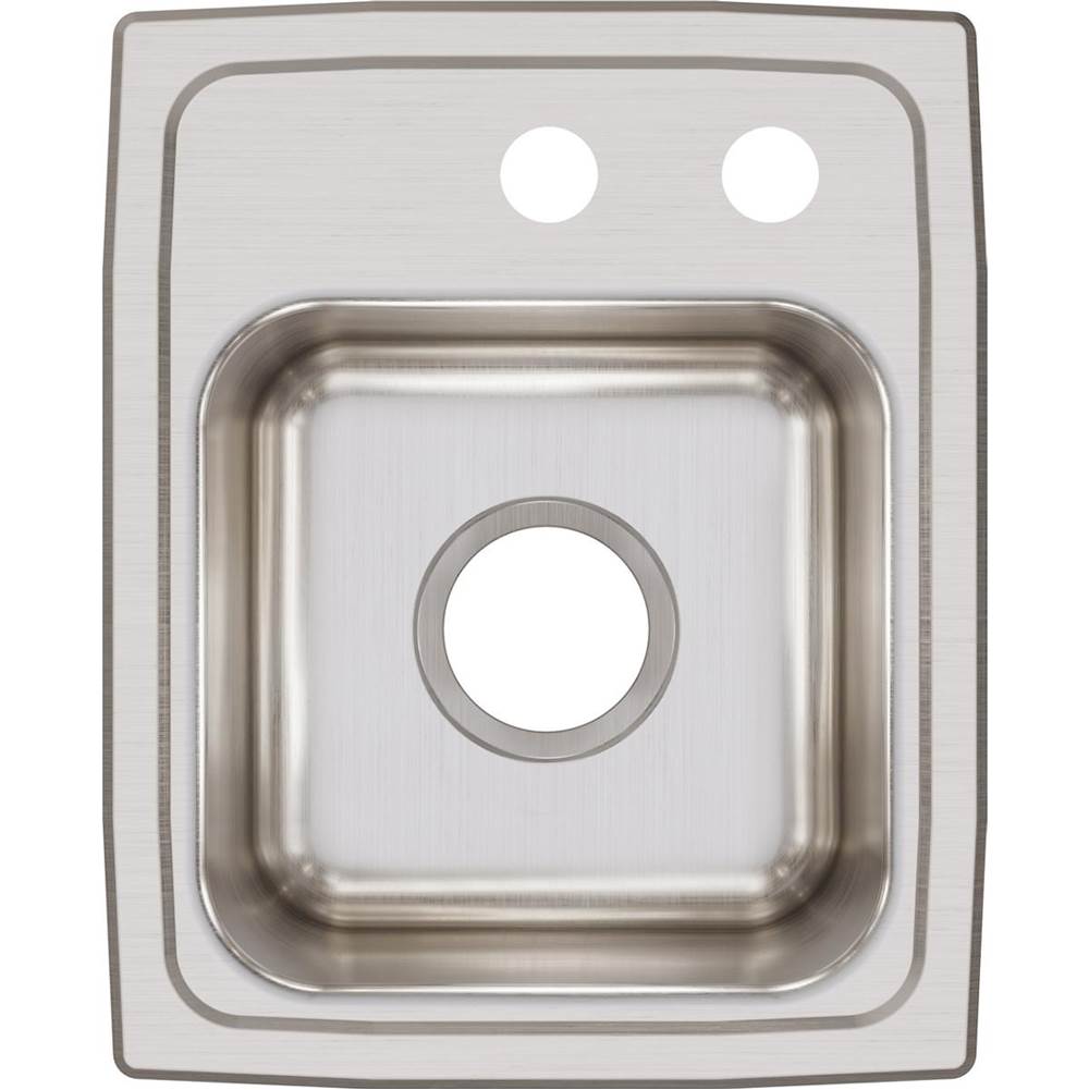 18 Gauge Stainless Steel 13'' x 16'' x 7.625'' Single Bowl Drop-in Kitchen Sink