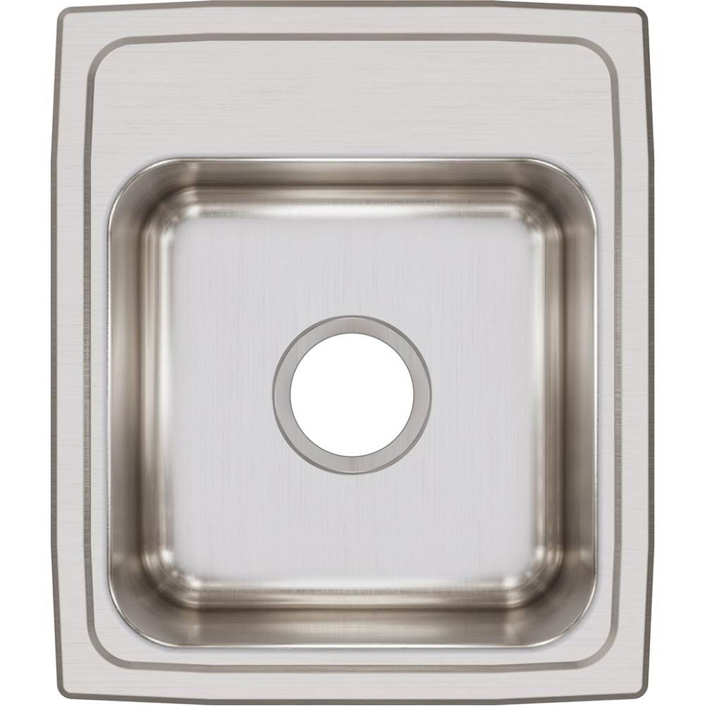 18 Gauge Stainless Steel 15'' x 17.5'' x 7.625'' Single Bowl Drop-in Bar/Prep Sink