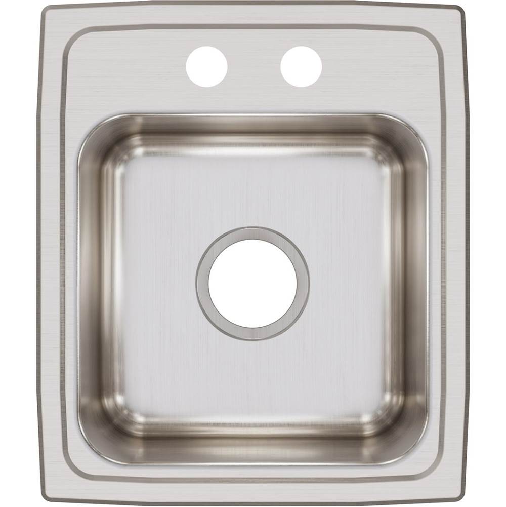 18 Gauge Stainless Steel 15'' x 17.5'' x 7.625'' Single Bowl Drop-in Bar/Prep Sink