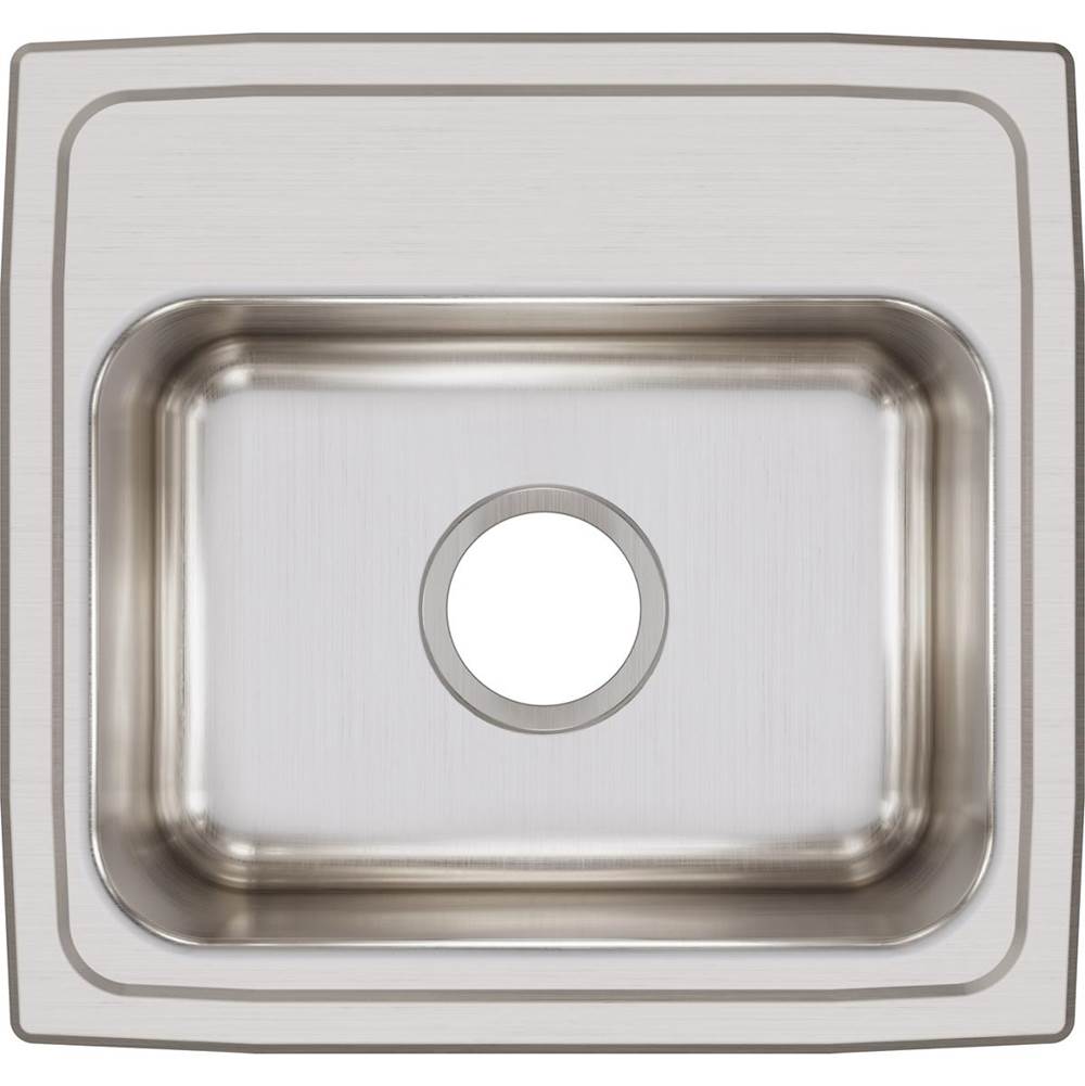 18 Gauge Stainless Steel 17'' x 16'' x 7.625'' Single Bowl Drop-in Kitchen Sink