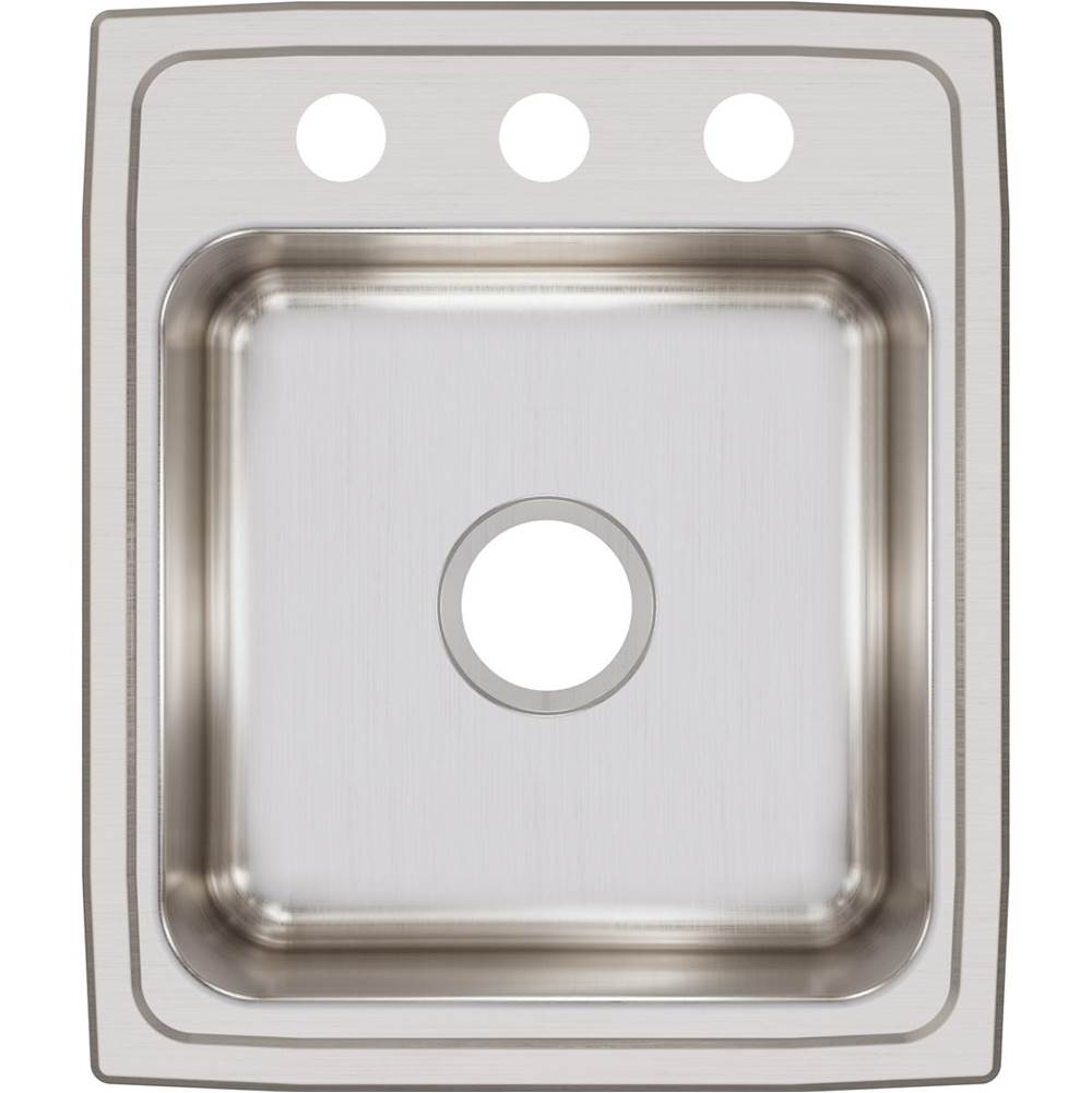 18 Gauge Stainless Steel 17'' x 20'' x 7.625'' Single Bowl Drop-in Kitchen Sink