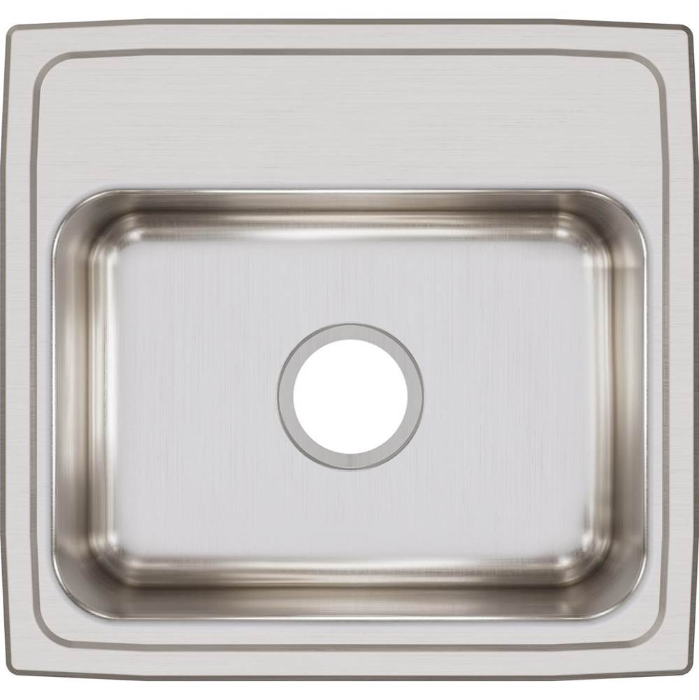 18 Gauge Stainless Steel 19'' x 18'' x 7.625'' Single Bowl Drop-in Kitchen Sink