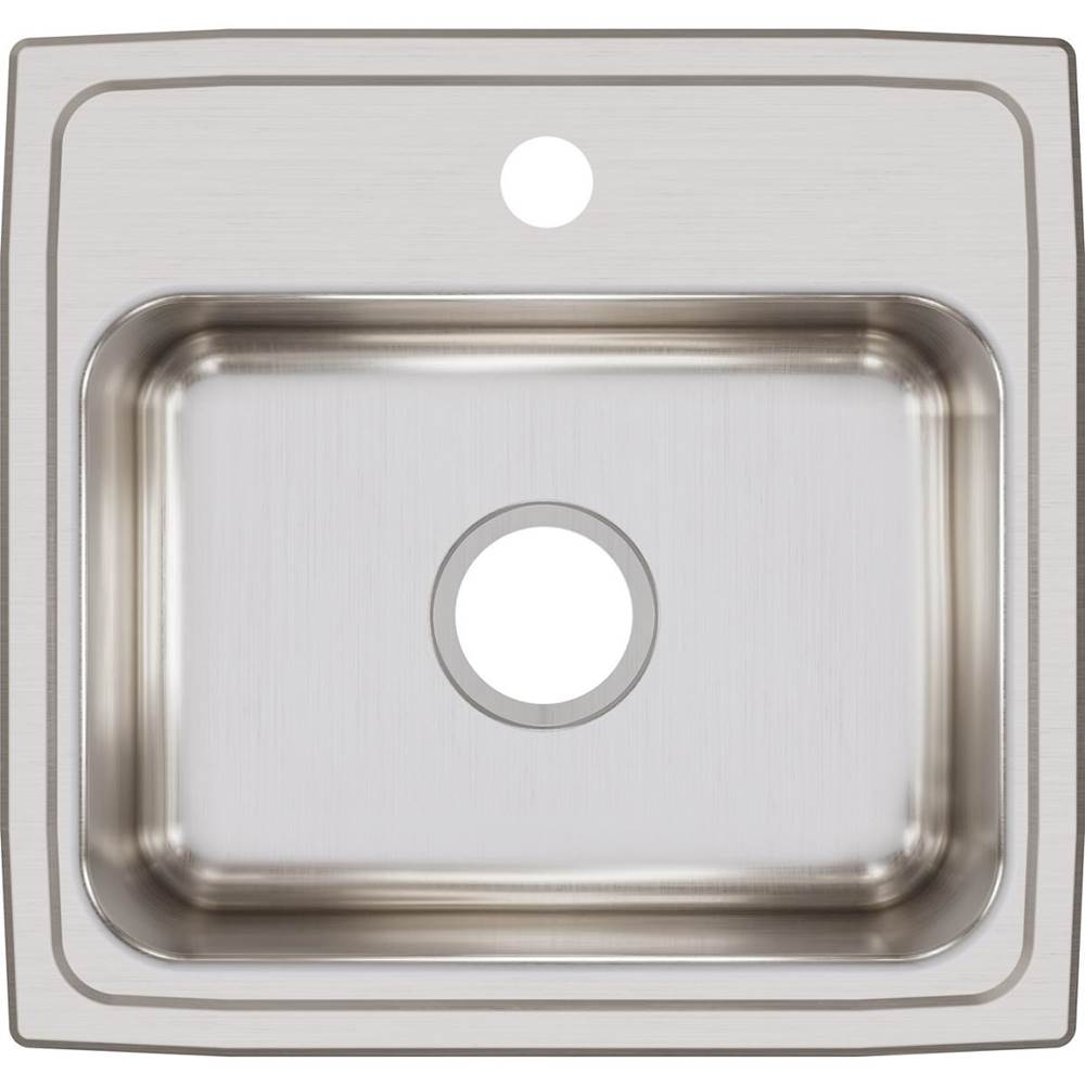 18 Gauge Stainless Steel 19'' x 18'' x 7.625'' Single Bowl Drop-in Kitchen Sink