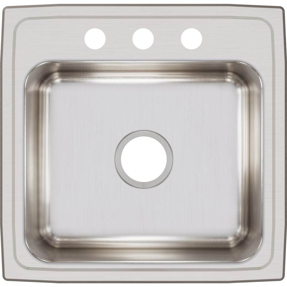 18 Gauge Stainless Steel 19.5'' x 19'' x 7.5'' Single Bowl Drop-in Kitchen Sink