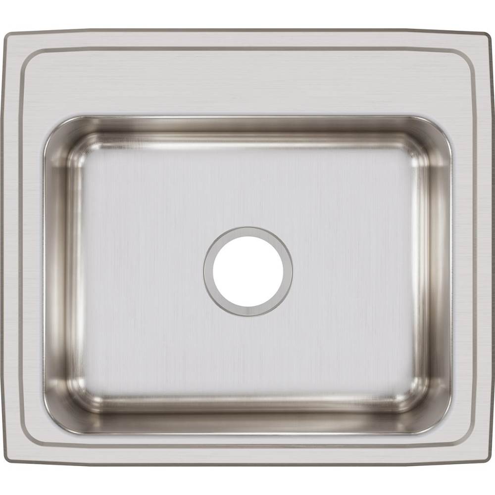 18 Gauge Stainless Steel 22'' x 19.5'' x 7.625'' Single Bowl Drop-in Kitchen Sink