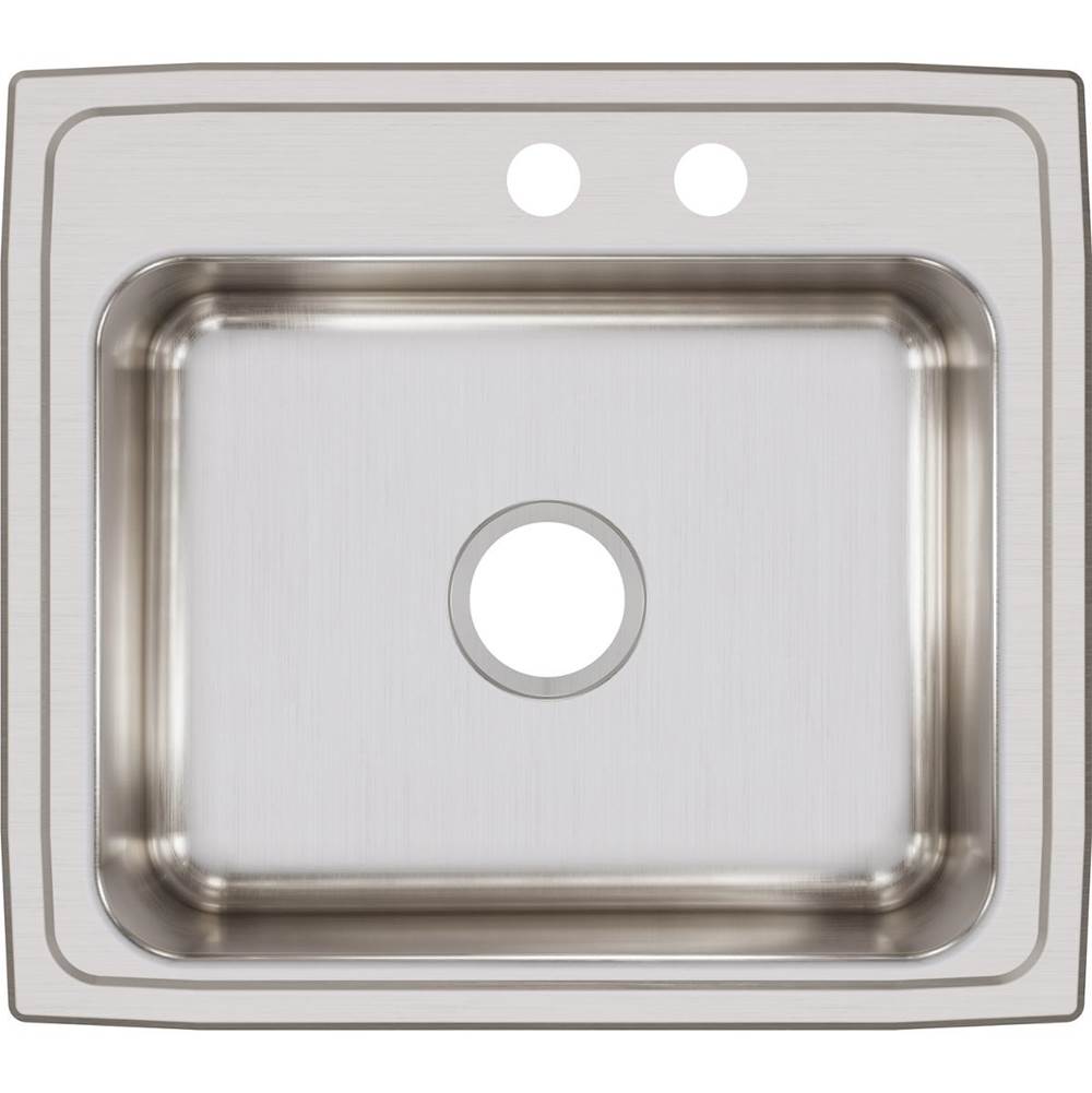 18 Gauge Stainless Steel 22'' x 19.5'' x 7.625'' Single Bowl Drop-in Kitchen Sink