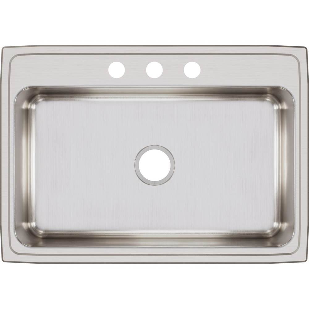 18 Gauge Stainless Steel 31'' x 22'' x 7.625'' Single Bowl Drop-in Kitchen Sink