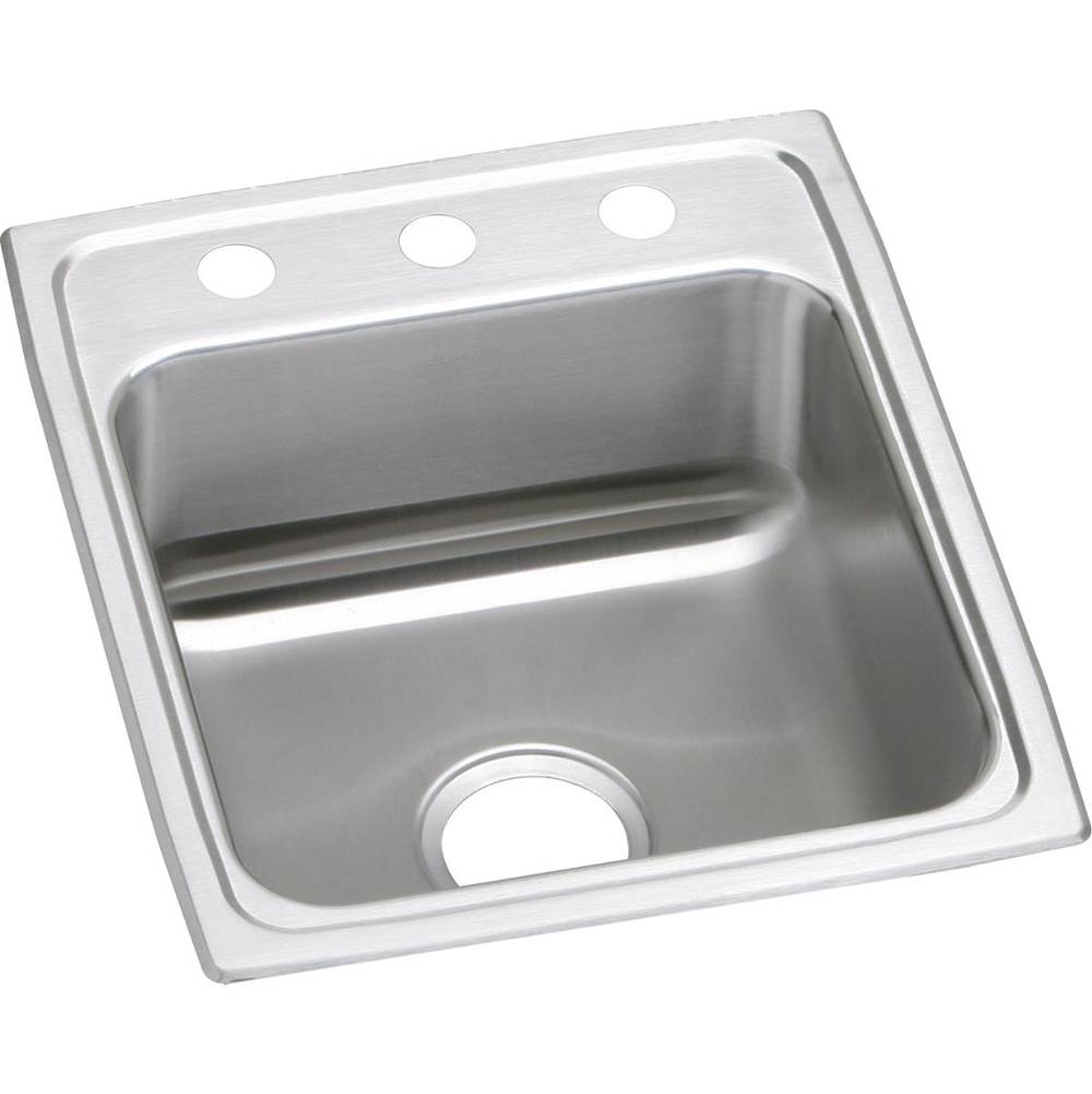 Elkay - 18 Gauge Stainless Steel 17'' x 20'' x 5.5'' Single Bowl Drop-in Kitchen Sink - Lustrous Satin