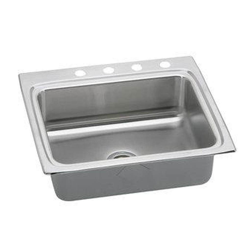 Elkay - Used for Common Rtg - Replaced with LR25220; 18 Gauge Stainless Steel 25'' x 22'' x 8.125'' Single Bowl Drop-in Kitchen Sink - Lustrous Satin