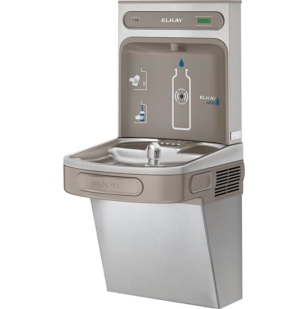 ezH2O Bottle Filling Station with Single ADA Vandal-Resistant Cooler, Filtered Refrigerated Stainless