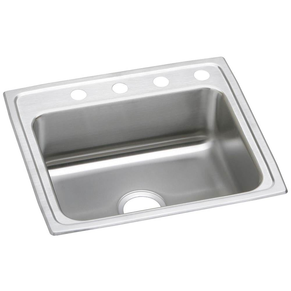 Elkay - 20 Gauge Stainless Steel 25'' x 21.25'' x 7.5'' Single Bowl Drop-in Kitchen Sink - Brushed Satin