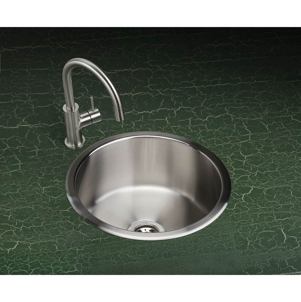 18 Gauge Stainless Steel 18.375'' x 18.375'' x 8'' Single Bowl Drop-in Bar/Prep Sink