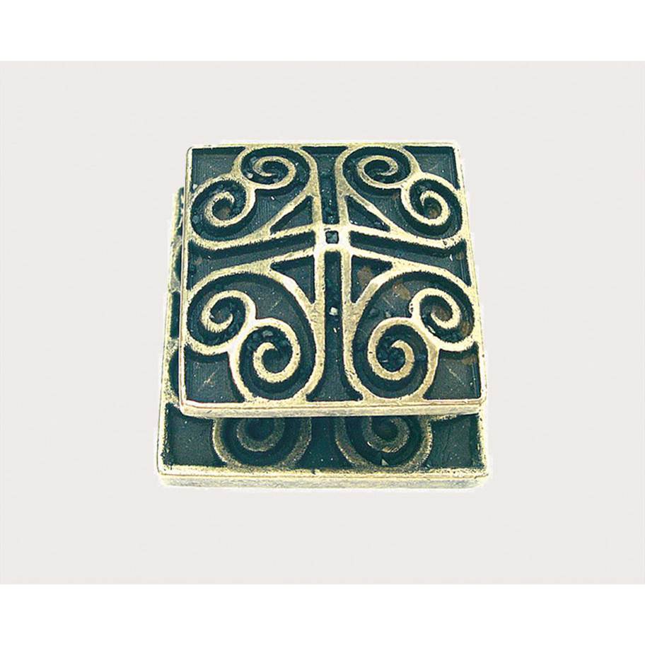 Emenee - Square Swirl Knob/Backplate