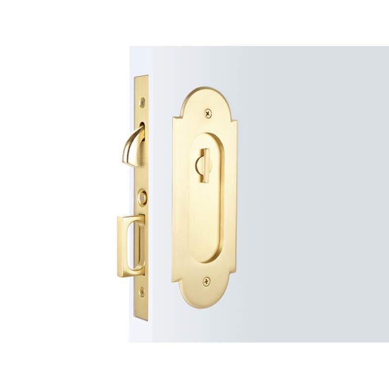 Emtek - Privacy, Pocket Door Mortise Lock, No.8, US15 - Satin Nickel