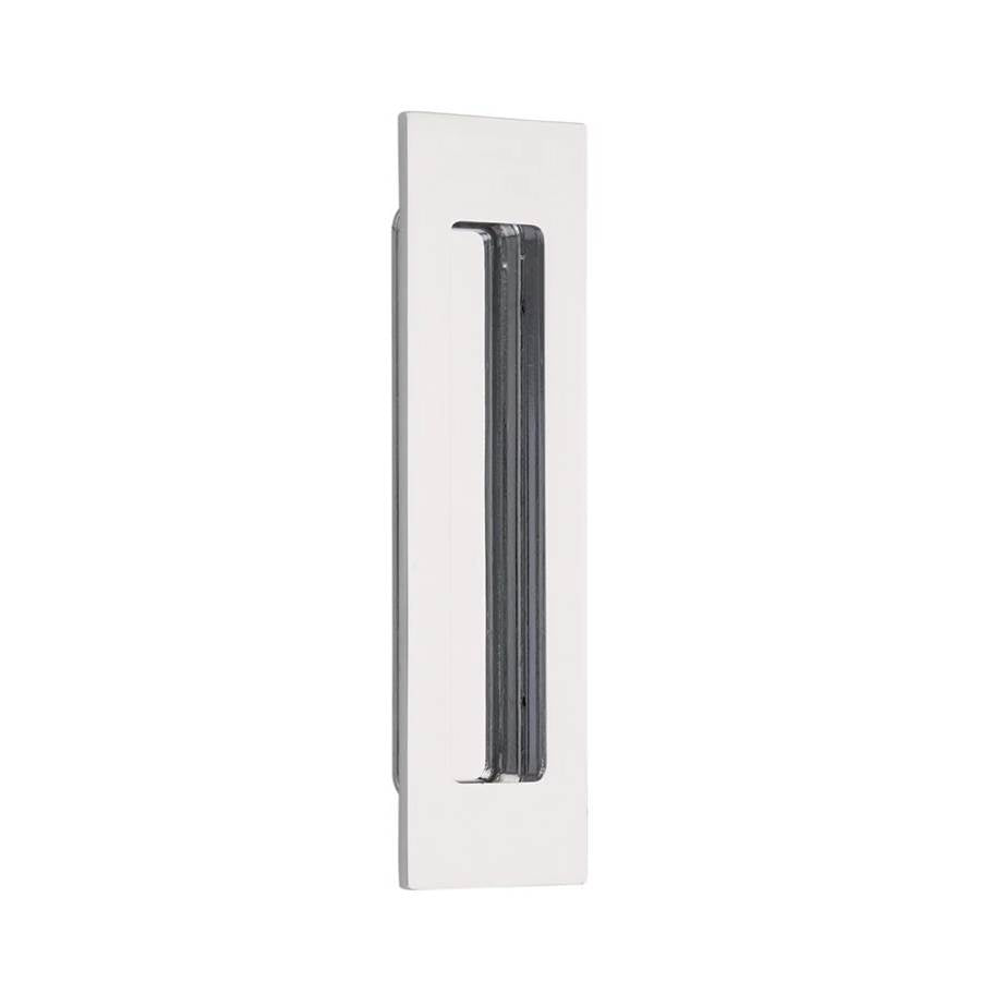 Emtek - Brass Modern Rectangular Flush Pull 6'', US26 - Polished Chrome
