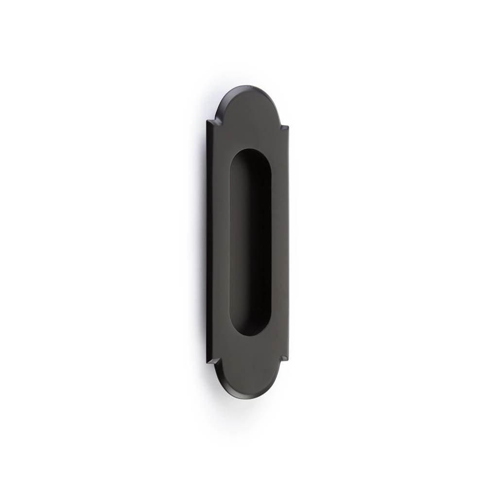 Emtek - Brass No.8 Style Flush Pull 6'', US19 - Flat Black