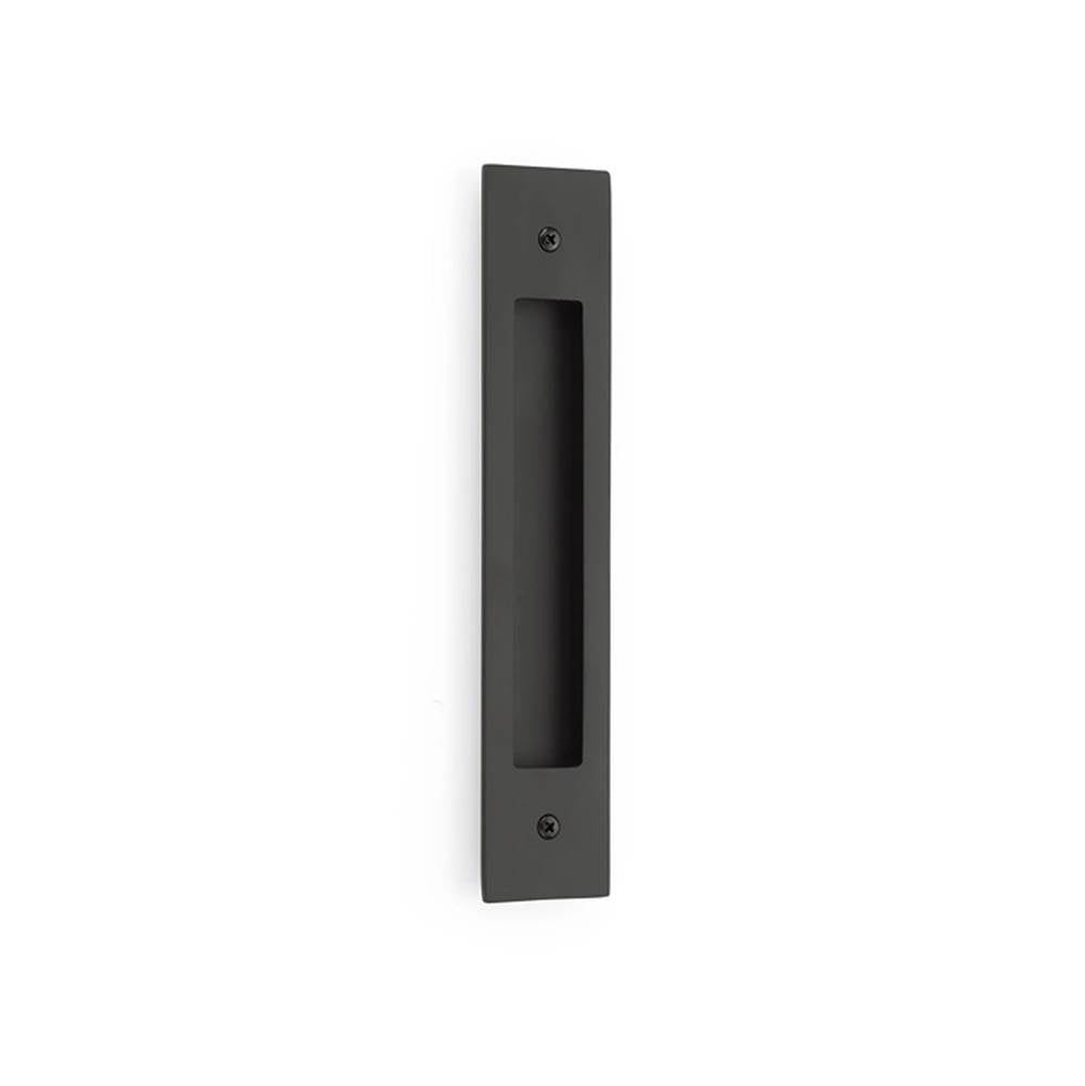 Emtek - Modern Rectangular Flush Pull for Door Pull, 8'' C-C, US19 - Flat Black