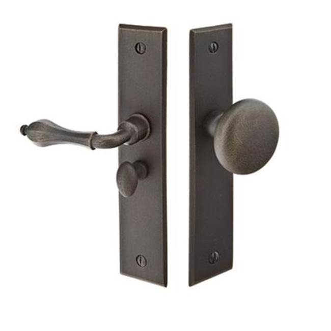 Emtek - Screen Door Locks, RH, Rectangular, US19 - Flat Black