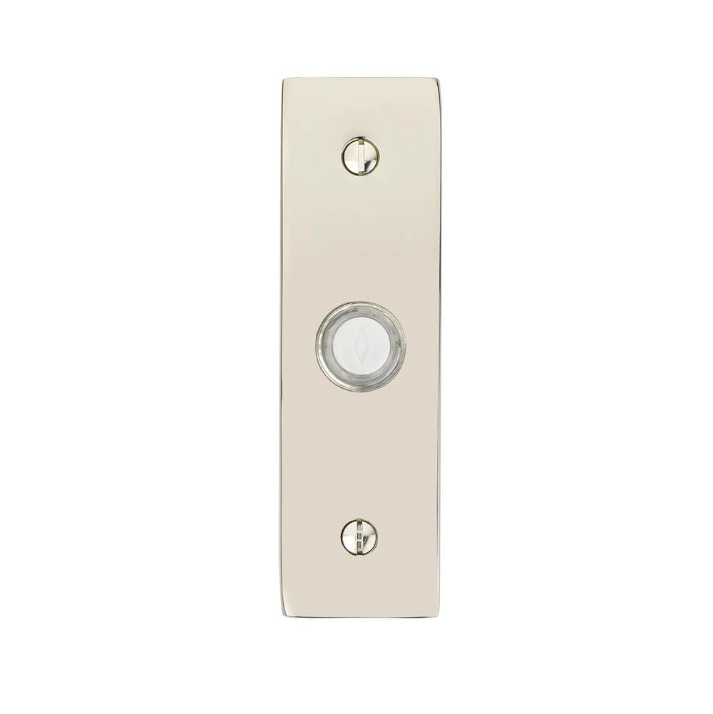 Emtek - Stretto Brass Doorbell 1-1/2'' x 5'', US14 - Polished Nickel