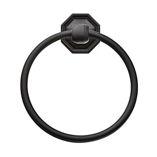 Emtek - Tusc 6 1/2'' Twl Ring, No.15 Rose - Flat Black Bronze Patina