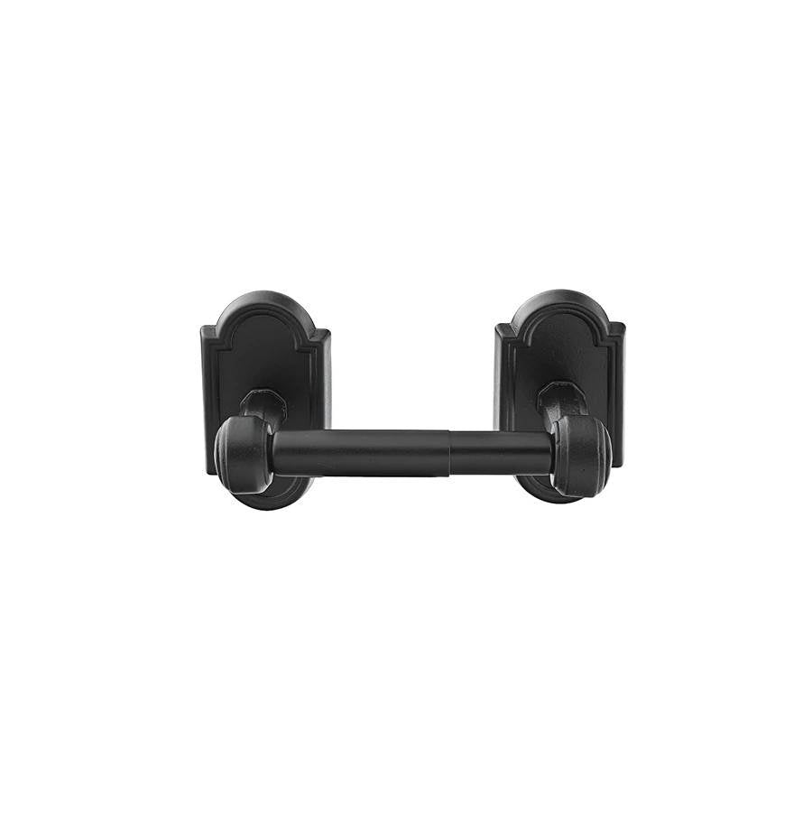 Emtek - Tusc Paper Hldr, Rod, No.11 Rose - Flat Black Bronze Patina