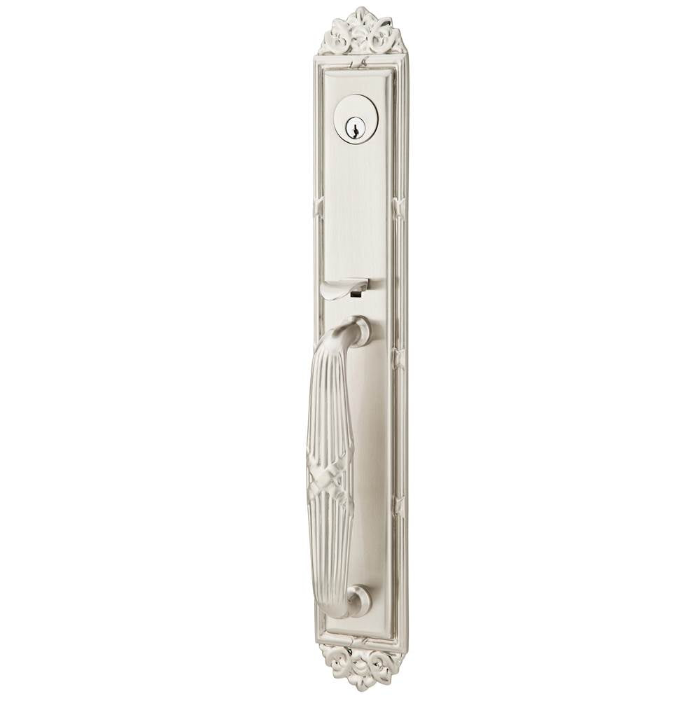 Emtek - Sgl Cyl, Imperial Tub Ent, Arts and Crafts Lever, LH, US15 - Satin Nickel