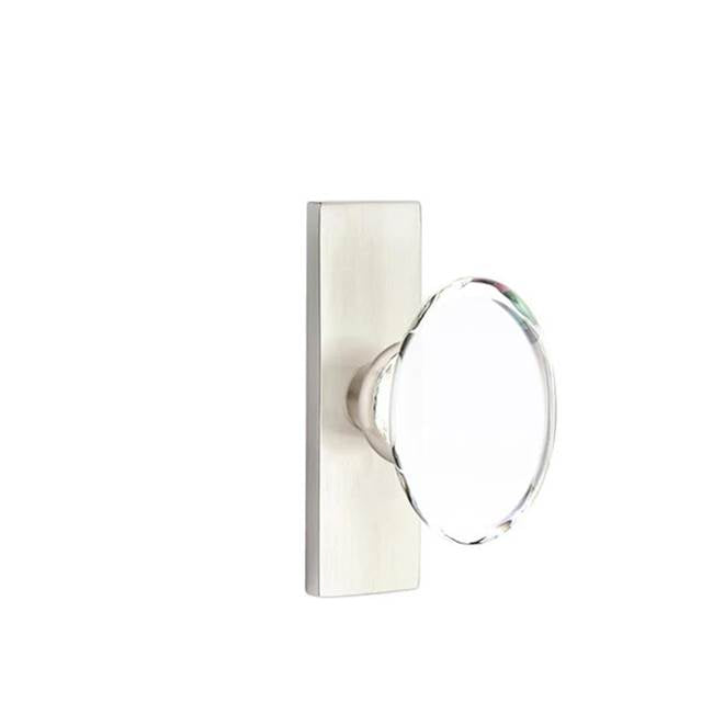 Emtek - Dummy, Single Sided, Stretto 1.5x5, Hampton Knob, US15 - Satin Nickel