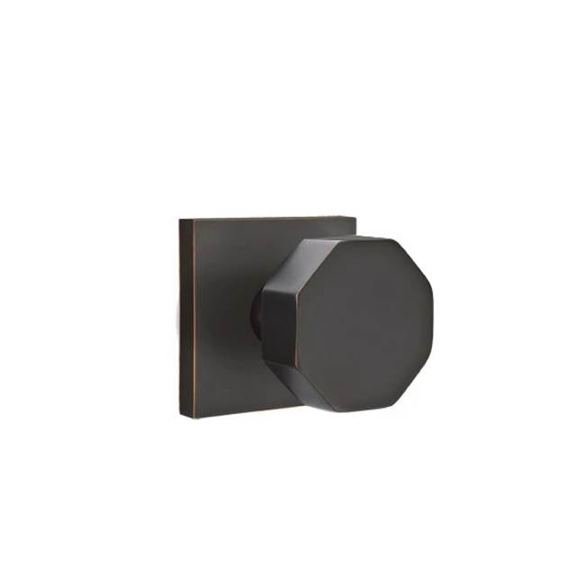 Emtek - Dummy, Square Rosette, Octagon Knob, US10B - Oil Rubbed Bronze