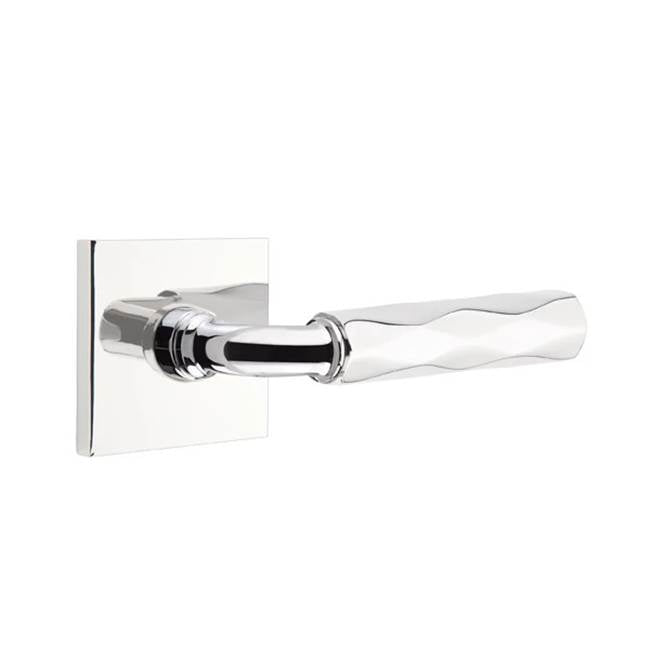 Emtek - Passage, Square Rosette US26, R-Bar Stem US26, Tribeca Handle US26 LH - Polished Chrome