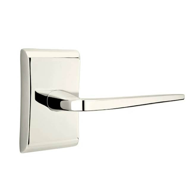 Emtek - Passage, Neos Rosette, Athena Lever, LH, US14 - Polished Nickel