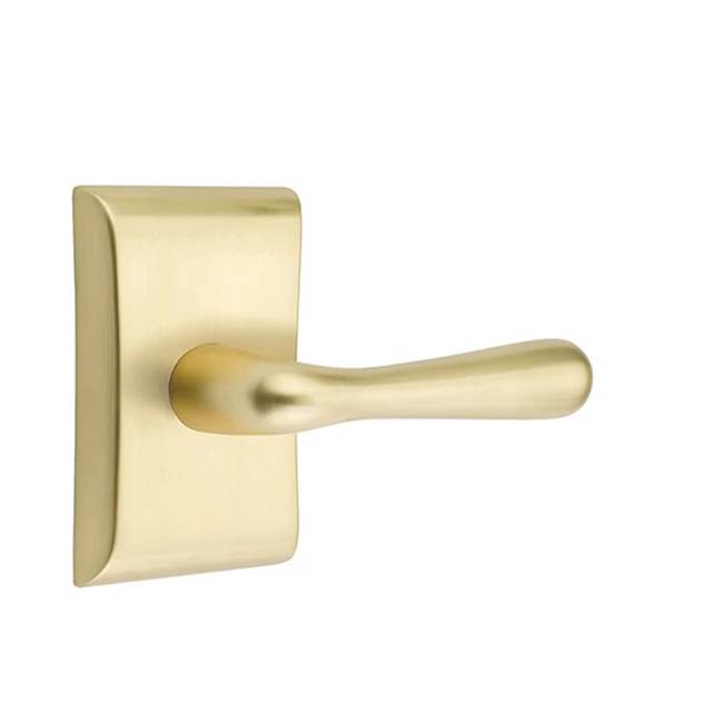 Emtek - Dummy, Neos Rosette, Basel Lever, US4 - Satin Brass