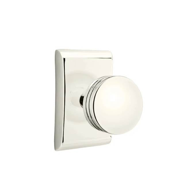 Emtek - Dummy, Neos Rosette, Bern Knob, US14 - Polished Nickel