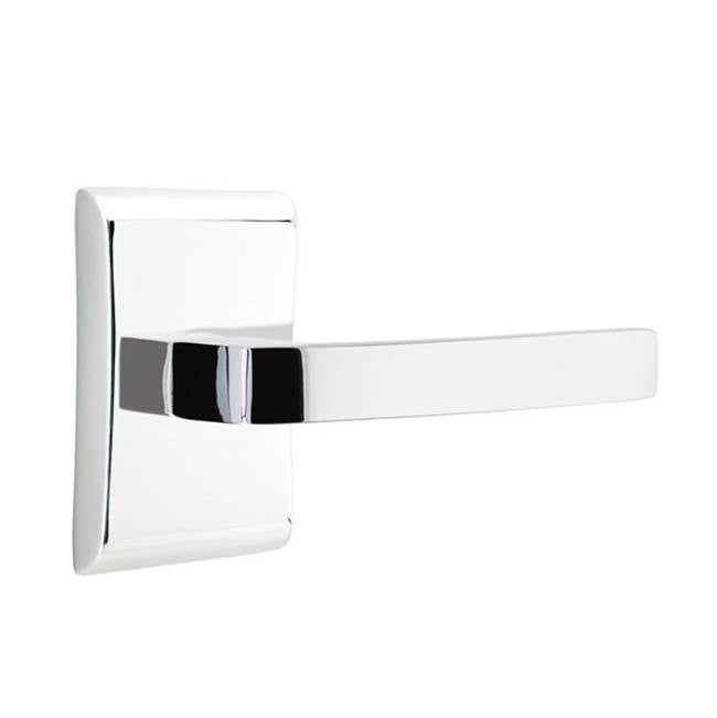 Emtek - Passage, Neos Rosette, Breslin Lever, LH, US26 - Polished Chrome