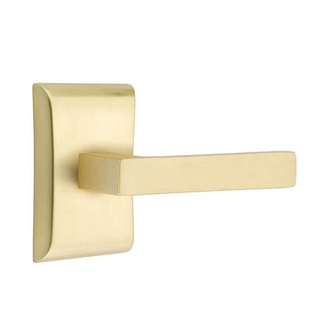 Emtek - Passage, Neos Rosette, Dumont Lever, LH, US4 - Satin Brass