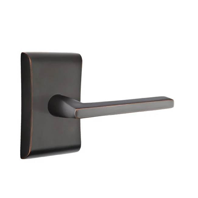 Emtek - Passage, Neos Rosette, Helios Lever, RH, US10B - Oil Rubbed Bronze
