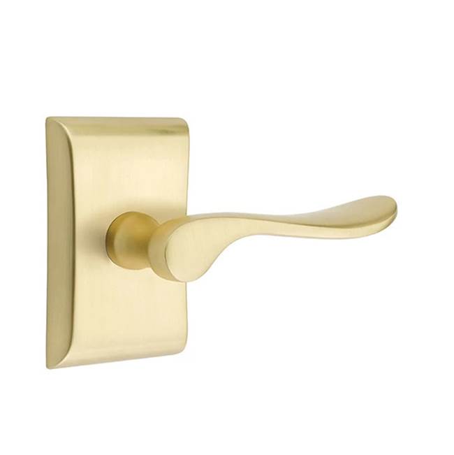 Emtek - Dummy, Neos Rosette, Luzern Lever, US4 - Satin Brass