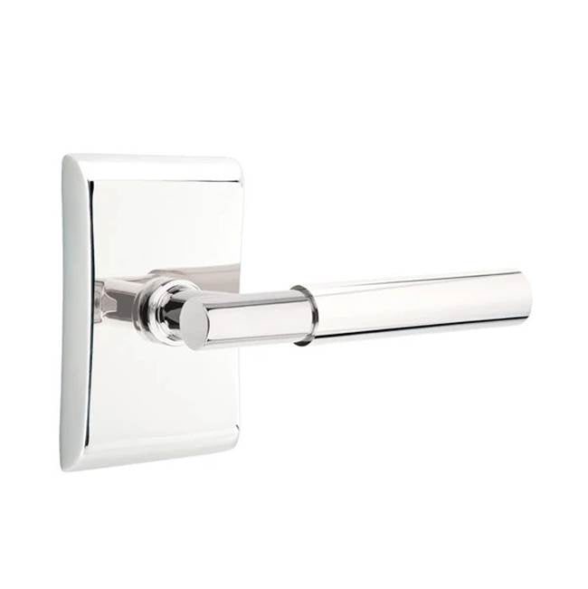 Emtek - Privacy, Neos Rosette, Myles Lever, RH, US26 - Polished Chrome