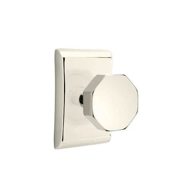 Emtek - Privacy, Neos Rosette, Octagon Knob, US14 - Polished Nickel