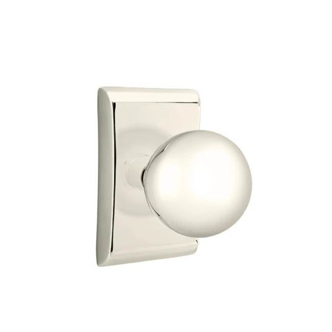 Emtek - Passage, Neos Rosette, Orb Knob, US14 - Polished Nickel