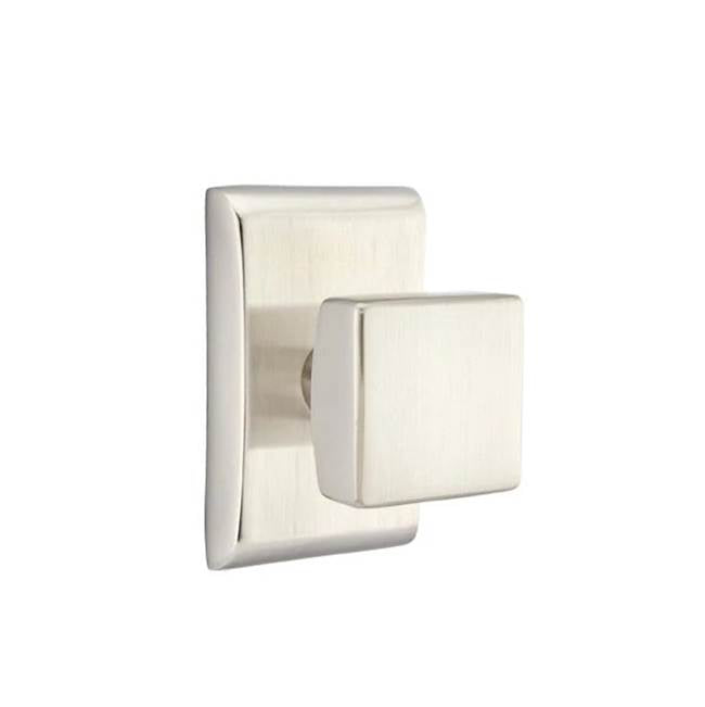 Emtek - Privacy, Neos Rosette, Square Knob, US15 - Satin Nickel