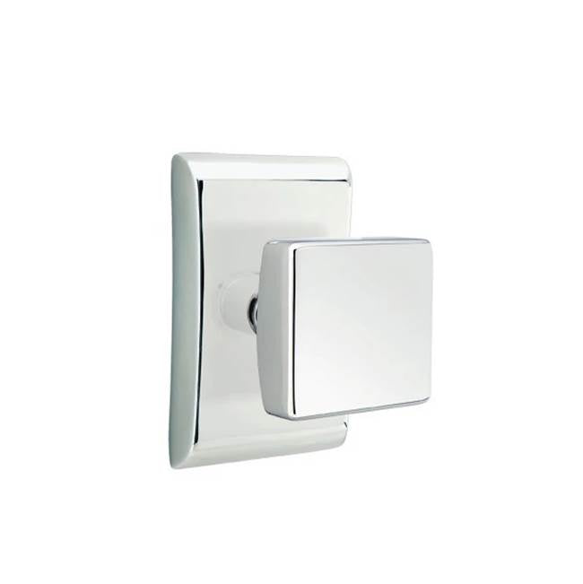 Emtek - Dummy, Neos Rosette, Square Knob, US26 - Polished Chrome