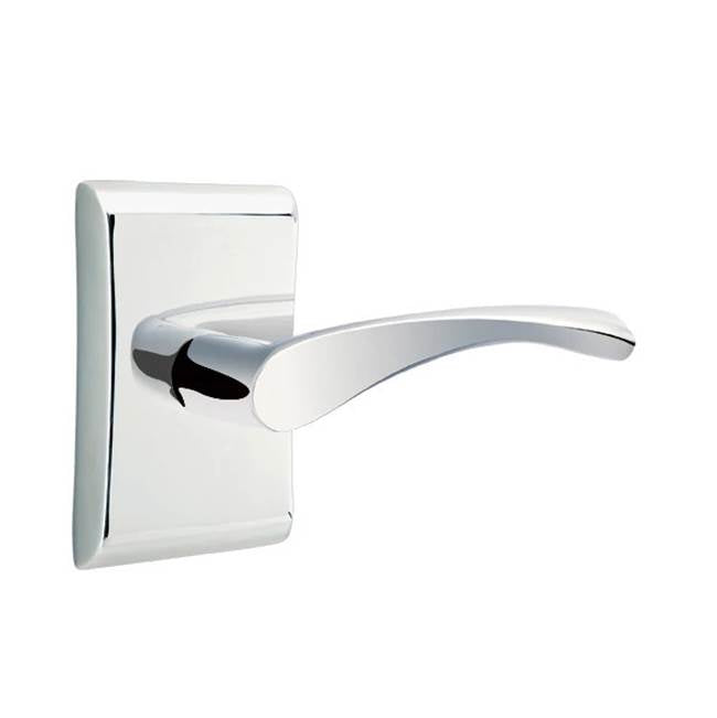Emtek - Privacy, Neos Rosette, Triton Lever, RH, US26 - Polished Chrome