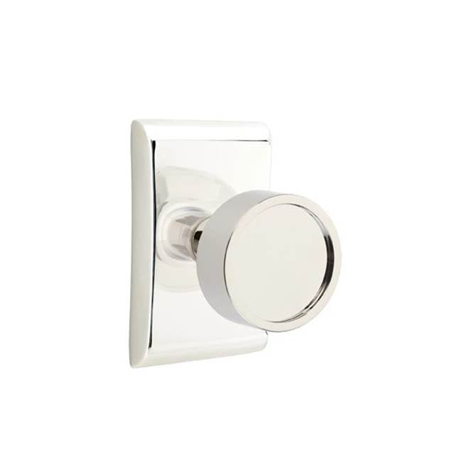 Emtek - Passage, Neos Rosette, Verve Knob, US14 - Polished Nickel
