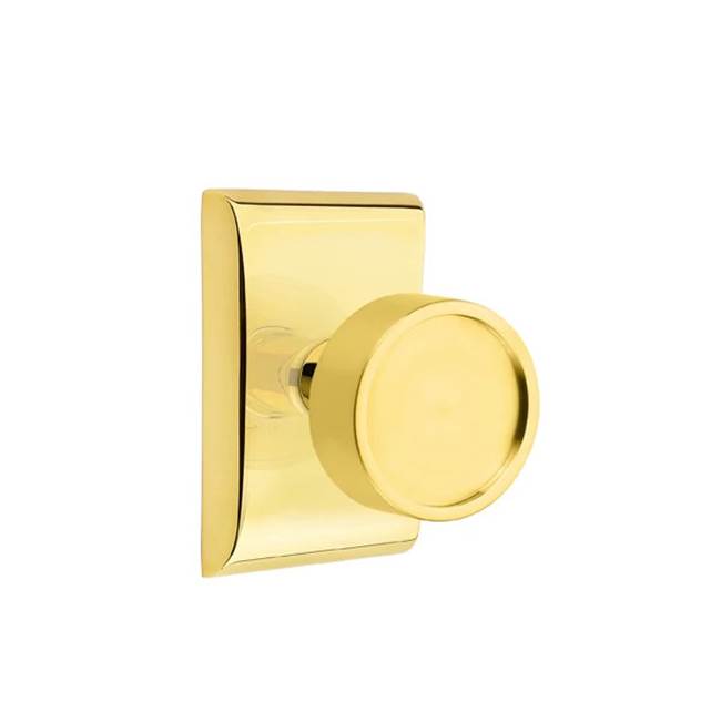 Emtek - Privacy, Neos Rosette, Verve Knob, US3NL - Unlacquered Brass