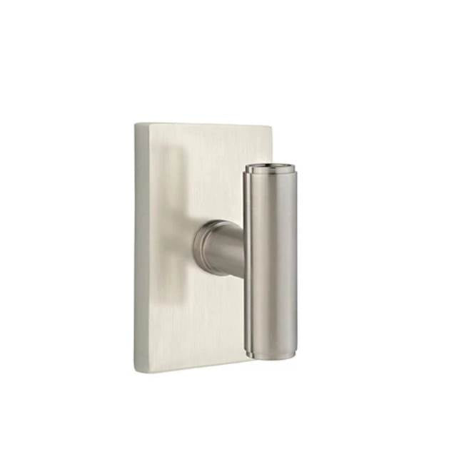 Emtek - Dummy, Modern Rectangular Rosette, The Ace Knob, US15 - Satin Nickel