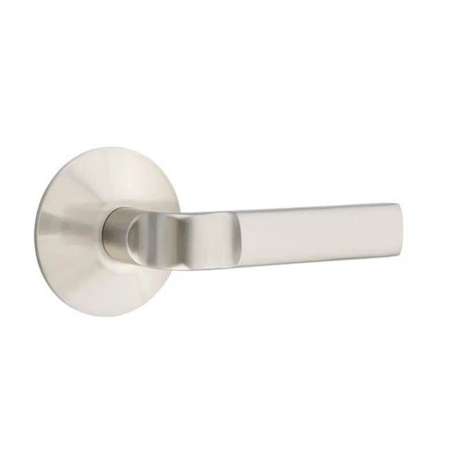 Emtek - Concealed, Privacy, Modern Rosette, Aston Lever, US15 - Satin Nickel
