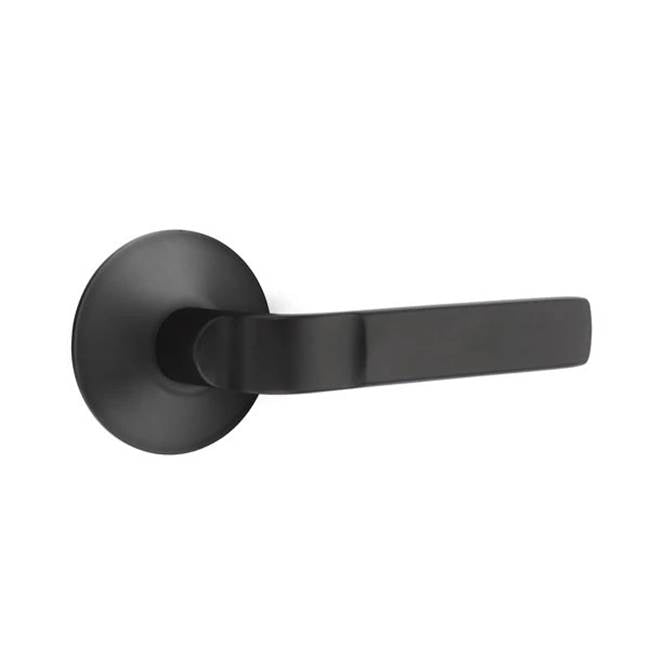 Emtek - Concealed, Privacy, Modern Rosette, Aston Lever, US19 - Flat Black